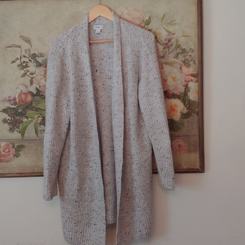 Old Navy Gray Speckled Cardigan